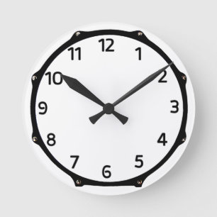 Horloge Ronde Drumming Time Wall Clock