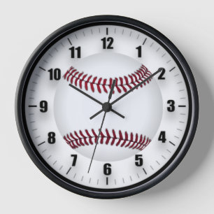 Horloge ronde du baseball