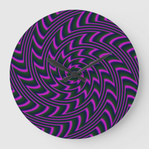 Horloge ronde du mur en spirale