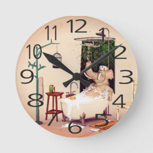 Horloge Ronde Durée du bain
