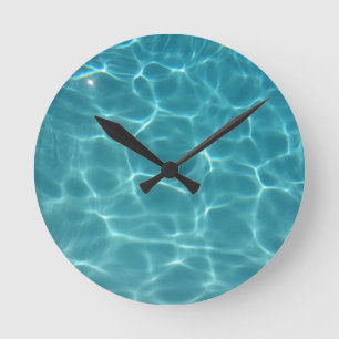 Horloge Ronde Eau De La Piscine