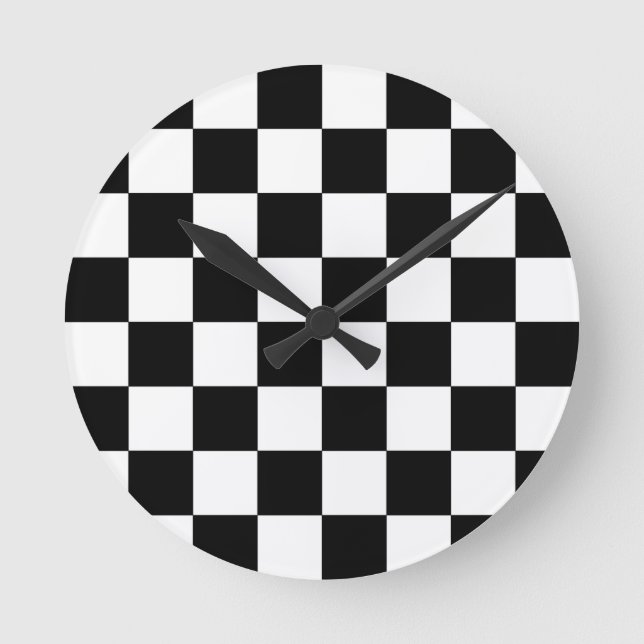 Horloge Ronde Échecboard (Recto)