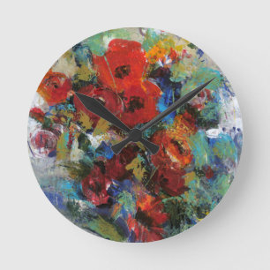 Horloge Ronde Éclaboussure de couleur II