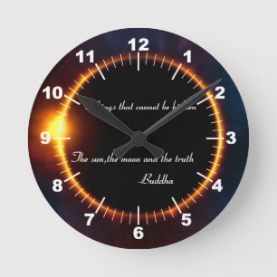 Horloge Ronde Eclipse - 3 choses qui ne peuvent pas être caché