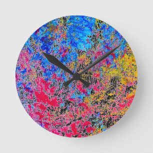 Horloge Ronde Écran de peinture