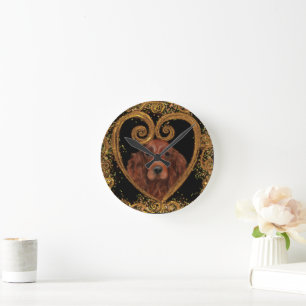 HORLOGE RONDE ECRAN IRLANDAIS