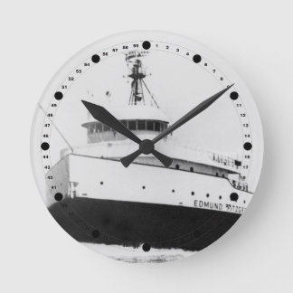 Horloge Ronde Edmund Fitzgerald Vintage Great Lakes Freighter Wa