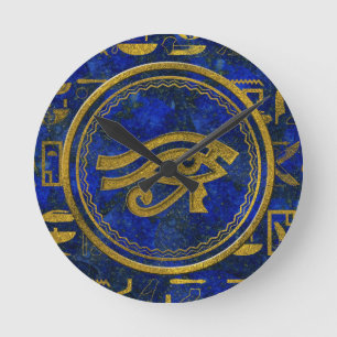 Horloge Ronde Egyptian Eye of Horus - Wadjet Lapis Lazuli