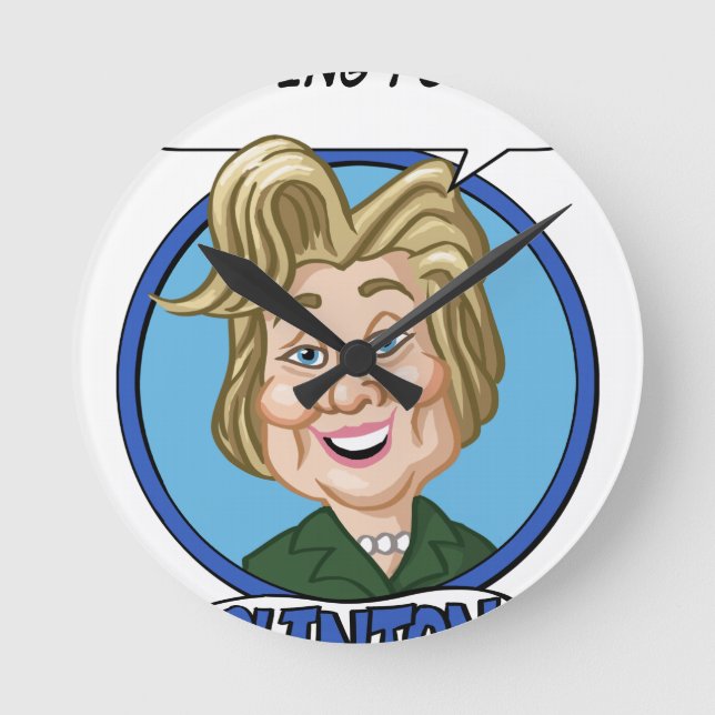 Horloge Ronde Election 2016 de Hilary Clinton (Recto)