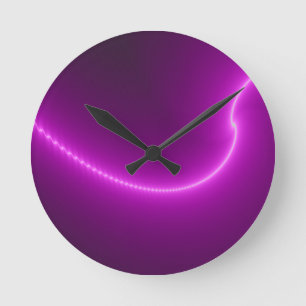 Horloge Ronde Electric shock Fractal Wall Clock