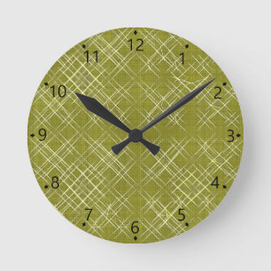 Horloge Ronde Élégance en croisillons