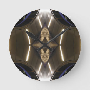 Horloge Ronde Élégance urbaine peu commune futuriste de points