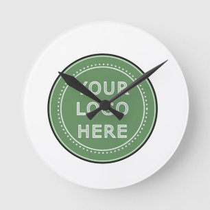 Horloge Ronde Élégant, contemporain, poli et personnalisable.