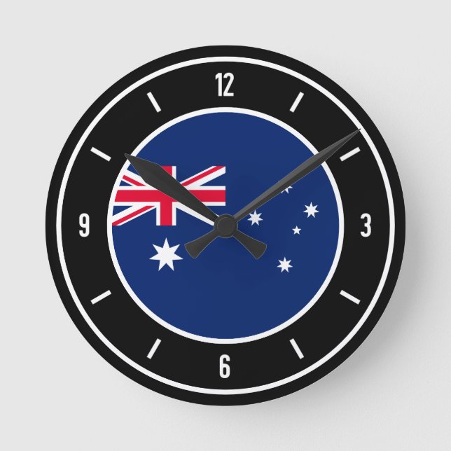 Horloge Ronde Elegant d'Australie (Recto)