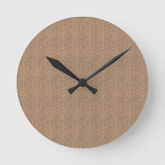 Horloge Ronde Élégante simple fibre de bambou naturel rond Horlo