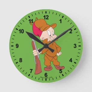 Horloge Ronde ELMER FUDD™  Avec un fusil