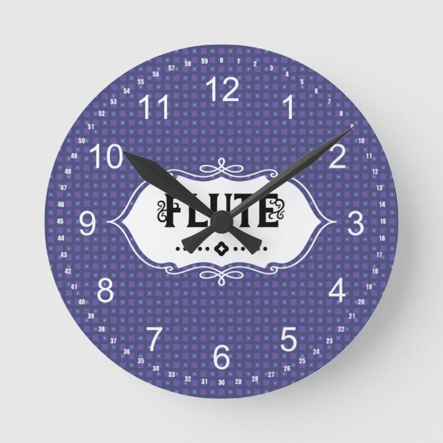 Horloge Ronde Emblème Flute (Recto)