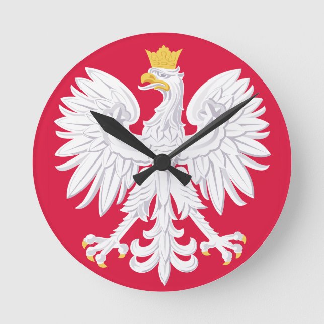 Horloge Ronde Emblème polonais - Bouclier polonais - Polska Herb (Recto)