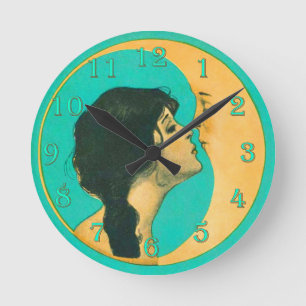 Horloge Ronde Embrasser la lune