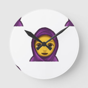 Horloge Ronde emoji hajib