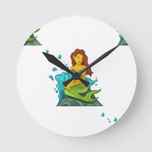 Horloge Ronde emoji mermaid