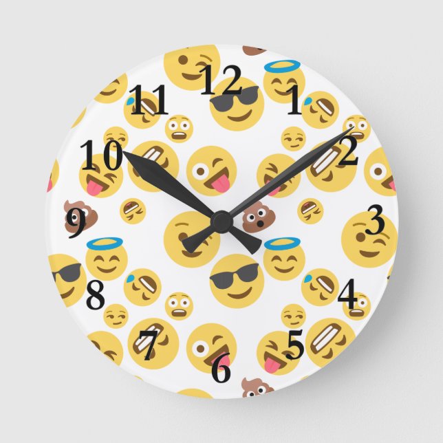 Horloge Ronde Emojis fou (Recto)