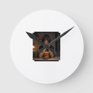 Horloge Ronde Encore une bouchée 🍜