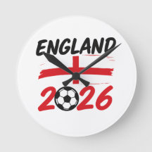 England 2026 Soccer Fan Design, Cross and Football
