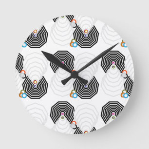 Horloge Ronde Ensemble de serviettes de bain Formes et Couleurs