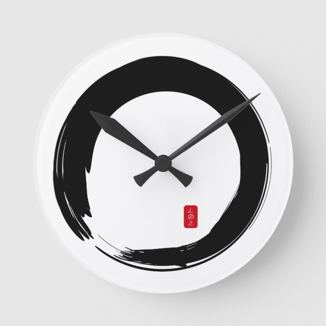Horloge Ronde Enso Open Circle Massage Room Clocks (Recto)