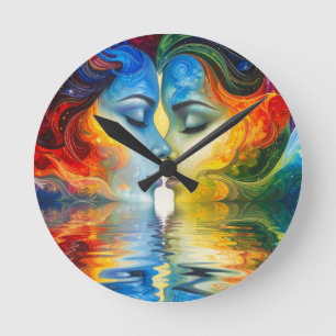 Horloge Ronde Entre miroir et mémoire