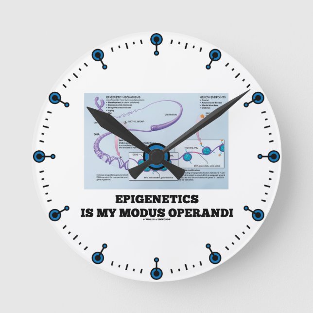 Horloge Ronde Epigenetics Is My Modus operandi (Recto)