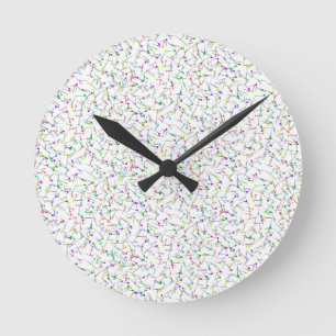 Horloge Ronde Épingles à coudre Blanche Couturière Tailleur