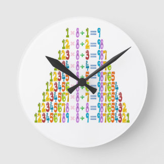 Horloge Ronde Équations mathématiques amusantes glacières