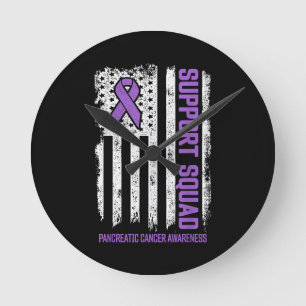 Horloge Ronde Équipe de soutien du cancer pancréatique Cancer du