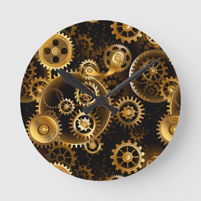 Horloge Ronde Équipements en laiton sans vapeur (Recto)