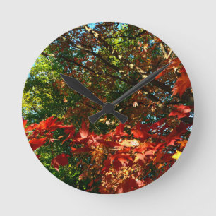 Horloge Ronde Érable japonais en automne