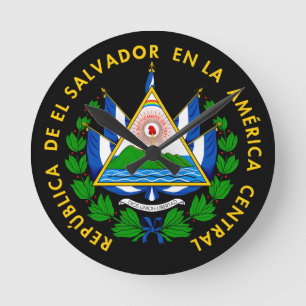 Horloge Ronde Escudo de El Salvador