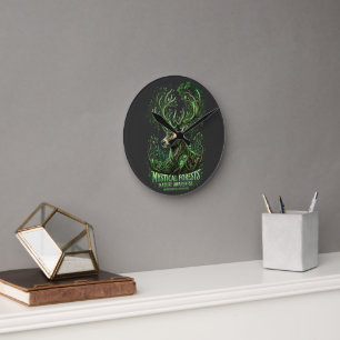 Horloge Ronde Esprit de la forêt