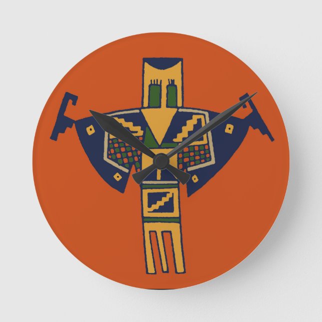 Horloge Ronde Esprit shaman sud-ouest (Recto)