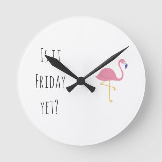 Horloge Ronde "Est-ce déjà vendredi ?"