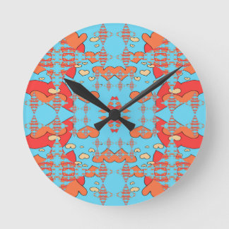 Horloge Ronde Étincelles de cœurs