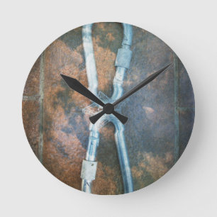 Horloge Ronde Étoile d'argent infini