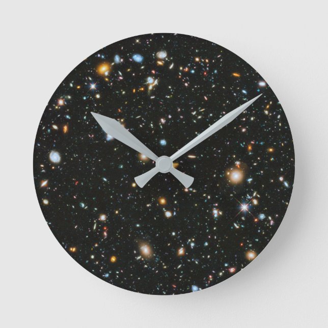 Horloge Ronde Étoiles et galaxies d'espace lointain (Recto)