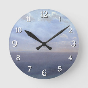 Horloge Ronde Étude sur le nuage avec mer et ciel - Albert Biers