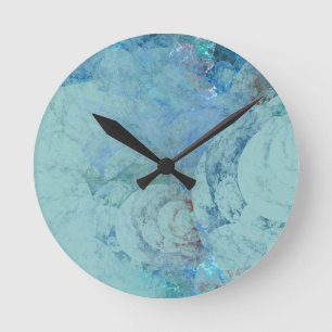 Horloge Ronde Étui abstrait Opale Bleue pour RAZR