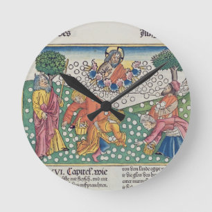 Horloge Ronde Exodus 16 13-22 God provides quail and manna to th