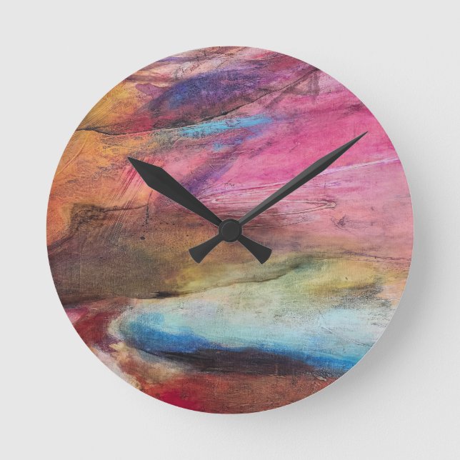 Horloge Ronde Expression fuchsia (Recto)