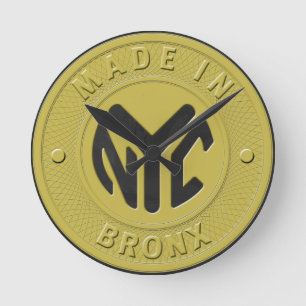 Horloge Ronde Fabriqué À New York Bronx