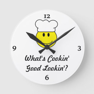 Horloge Ronde Face Kitchen Clock Flirt